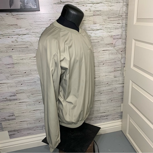 WILSON Vintage 90's Golf Tennis Windbreaker Sweater Long Sleeves Shirt Pockets L - Picture 8 of 14